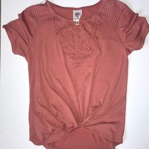 Embroidery printed T-shirt